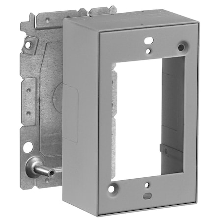 Hubbell Wiring Device-Kellems Metal Raceway, 1-Gang Device Box, HBL2000 Series, Gray HBL2048GY